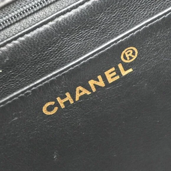 CHANEL CC Matelasse 30 Chain Shoulder Bag Leather Black - Picture 14 of 14